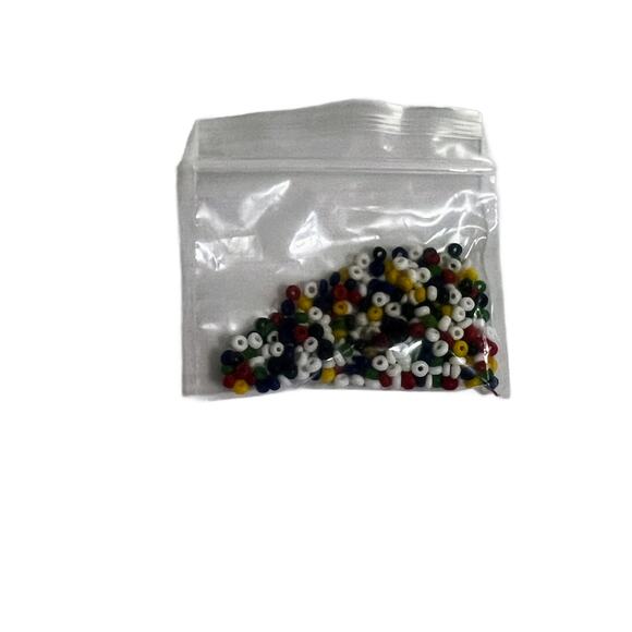 Vintage Hand Beaded Leather Double Snap Cuff Bracelet Sail Pattern Size 8.5" - Picture 2 of 3